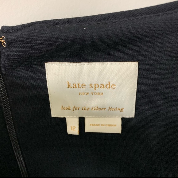 KATE SPADE Black Dress with Bow and Cap Sleeves - Picture 5 of 12